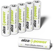 AlzaPower Super Alkaline LR6 (AA) 6 Stück in Ökobox - Einwegbatterie