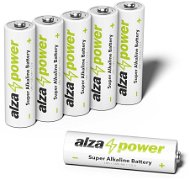 Jednorazová batéria AlzaPower Super Alkaline LR6 (AA) 6 ks v eko-boxe - Jednorázová baterie