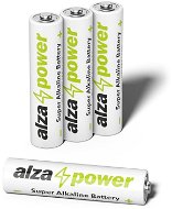 Eldobható elem AlzaPower Super Alkaline LR03 (AAA) 4 db öko dobozban - Jednorázová baterie