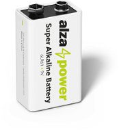 Einwegbatterie AlzaPower Super Alkaline 6LR61 (9V) 1Stück - Jednorázová baterie