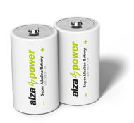Eldobható elem AlzaPower Super Alkaline LR20 (D), 2db - Jednorázová baterie