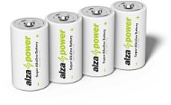 AlzaPower Super Alkaline LR14 (C) 4 db eco-dobozban - Eldobható elem