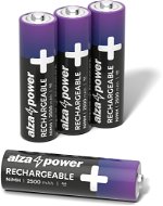 Nabíjateľná batéria AlzaPower Rechargeable HR6 (AA) 2500 mAh 4 ks v eko-boxe - Nabíjecí baterie