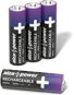 AlzaPower Rechargeable HR6 (AA) 2500 mAh 4pcs in eco-box - Rechargeable Battery