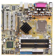 FIC PTM-865, i865G, int. VGA, DualCh DDR400, SATA RAID, USB2.0, FW, LAN, Sc775, mATX - Motherboard