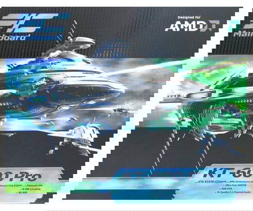 FIC KT-600 PRO, VIA KT600, DDR400, SATA, USB2.0, LAN, ScA, ATX - Motherboard - Main image