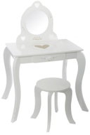 Atmosphera For Kids Toaletní stolek se zrcadlem a stoličkou, zásuvka, MDF, bílý, 70,5 × 50,5 × 91 cm - Children's Furniture