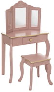 Atmosphera For Kids Sissi dressing table with mirror and stool, drawer, MDF, pink - Children's Furniture