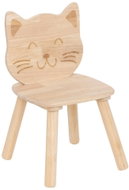 Atmosphera For Kids Cat, opěradlo ve tvaru kočičky, dřevo hevea, 30 × 28 × 50 cm - Baby Highchair