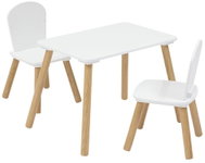 Atmosphera For Kids Alex set, table + 2 chairs, MDF and wooden legs - Children's Furniture