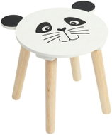 Home Styling Collection Safari myška, stolička bez opěradla, MDF a borovicové nohy, 28 × 28 × 27 cm - Baby Highchair
