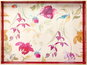 Tablett Andrea Fontebasso PARTY TIME Tablett mit Blumen 48 × 35 cm rechteckig - Podnos