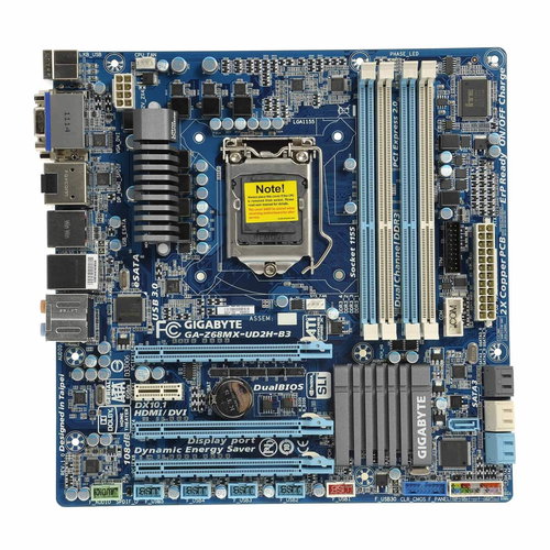 GIGABYTE Z68MX-UD2H-B3 - Motherboard - Main image
