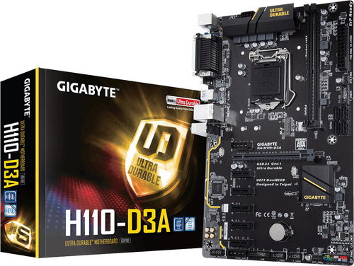 GIGABYTE H110-D3A - Alaplap - Fő fotó