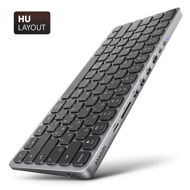 AXAGON HMC-KB-HU Keyboard Hub, USB-C 5Gbps, 3x USB-A, HDMI 4k/60Hz, SD/mSD, audio, PD 100W - Docking Station