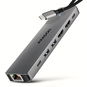 AXAGON HMC-7HX2, 7in1 Hub, USB-C 5Gbps, 2x USB-A, 1x USB-C, 2x HDMI 4k/60, RJ-45, PD 100W - Dokkoló állomás