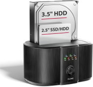 AXAGON ADSA-SC, Dual SATA 2.5"/3.5" SSD/HDD Docking and Cloning Station, USB-C 5Gbps - External Docking Station