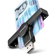Electronic ID Reader AXAGON CRE-SMPA Smart card / ID card PocketReader, USB-A - Čtečka eObčanek