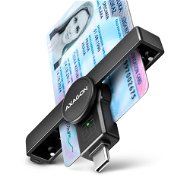 e-Ausweis-Lesegerät AXAGON CRE-SMPC Smart Crd / ID Card PocketReader - USB-C - Čtečka eObčanek