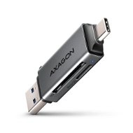 Kartenlesegerät AXAGON CRE-DAC MINI Kartenleser SD / microSD, UHS-I, SUPERSPEED USB-A + USB-C - Čtečka karet