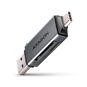 Card Reader AXAGON CRE-DAC MINI card reader SD / microSD, UHS-I, SUPERSPEED USB-A + USB-C - Čtečka karet