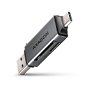 Čtečka karet AXAGON CRE-DAC MINI card reader SD / microSD, UHS-I, SUPERSPEED USB-A + USB-C - Čtečka karet