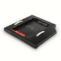 AXAGON RSS-CD09, ALU caddy for 2.5" SSD/HDD into 9.5 mm laptop DVD slot, screwless. LED - Rámeček na HDD