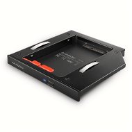AXAGON RSS-CD12, ALU caddy for 2.5" SSD/HDD into 12.7 mm laptop DVD slot, screwless. LED - Rámeček na disk