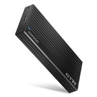 AXAGON EEM2-GTR, M.2 NVMe THIN RIB Box, SuperSpeed USB-C 10Gbps, Black - Hard Drive Enclosure