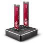 AXAGON ADSA-M2C, dual M.2 NVMe SSD CLONE MASTER dock, SuperSpeed USB-C 10 Gbps - Externá dokovacia stanica