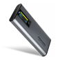 AXAGON EEM2-SD2, M.2 Enclosure with Display for NVM & SATA SSD, USB-C 10 Gbps, Screwless - Externý box