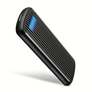 AXAGON EEM2-SC, M.2 NVMe SSD Enclosure, USB-C 10Gbps, Screwless, Ribbed Aluminum - Hard Drive Enclosure