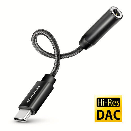 AXAGON ADA-HC, Hi-Res DAC audio adaptér, 384 kHz/32 bit stereo, USB-C to 3.5 mm jack - Externá zvuková karta - Hlavný obrázok
