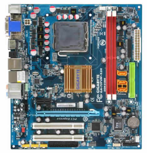 GIGABYTE 73PVM-S2H - Motherboard - Main image