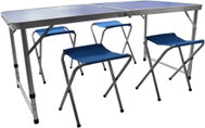 Aga Kempingový skládací set Modrý - Zahradní nábytek