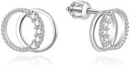 Agato Silver earrings with cubic zirconia AGUP3539S (Ag925/1000, 1,3 g) - Earrings
