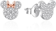 Agato Asymmetrical silver earrings Minnie and Mickey AGT-ED022PW (Ag925/1000, 1,36 g) - Earrings