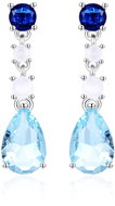 Agato Silver dangle earrings AGT-E074PBL (Ag925/1000, 4,21 g) - Earrings