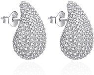 Agato Silver earrings with cubic zirconia Tear Drop AGT-E147PW (Ag925/1000, 6,85 g) - Earrings