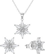 Agato Silver jewellery set Snowflakes AGT-SET01W (Ag925/1000, 3,67 g) - Jewellery Gift Set