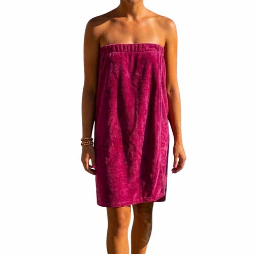 Agama Pareo Lux Sauna Towel Tunic, Fuchsia - Sauna kilt - Main image