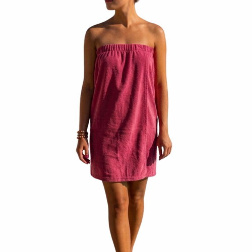 Agama Pareo Lux Tunic Sauna Towel, Raspberry - Sauna kilt - Main image