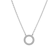 AGAIN Jewelry Stříbrný náhrdelník Kroužek AJNA0019 (Ag925/1000, 2,77 g) - Náhrdelník