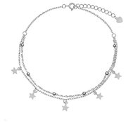 AGAIN Jewelry Sterling Silver Star Bracelet AJNH0006 (Ag925/1000, 2,22 g) - Chain Necklace