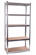 Aga Kovový regál 180 × 90 × 40 cm, 5 polic, nosnost police 175 kg - Shelving Unit