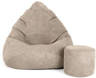 Aga Sedací vak Dot XXXL + podnožník béžový - Bean Bag