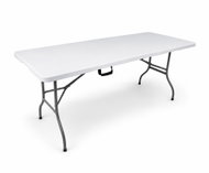 Aga Garden folding table 180 × 74 × 74 cm, white - Garden Table