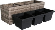 Aga Raised bed, rattan 81 × 27 × 27 cm - Raised Garden Bed