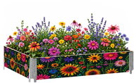 Aga Vyvýšený záhon 120 × 80 × 40 cm Květiny - Raised Garden Bed