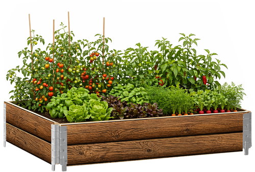 Aga Vyvýšený záhon 120 × 80 × 40 cm Dřevo - Raised Garden Bed - Main image